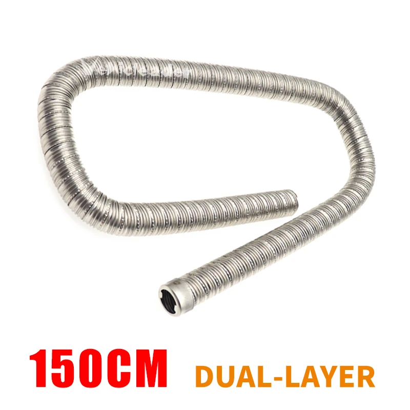 Stainless Steel Exhaust Pipe for Air Diesel Heaters - Multiple Length Options