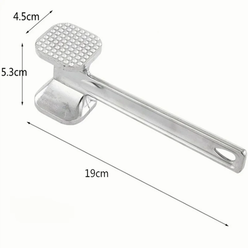1Pcs Kitchen Gadgets Multifunction Meat Hammer Two Sides Loose Tenderizers Portable Steak Pork Tools Aluminum Alloy meat hammer