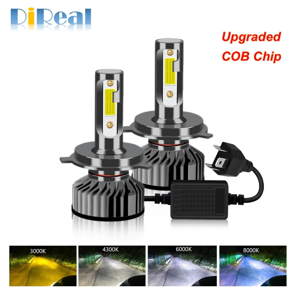 Car Headlight 80W 14000LM H4 H7 H1 LED H8 H9 H11 4300K 5000K 6500K 8000K  Lights