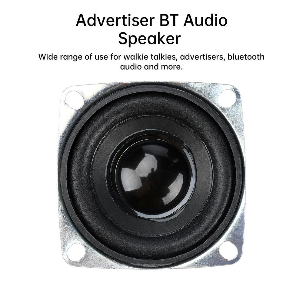 Compact 2-Inch 5W Full-Frequency Square Speaker with External Magnetic Design