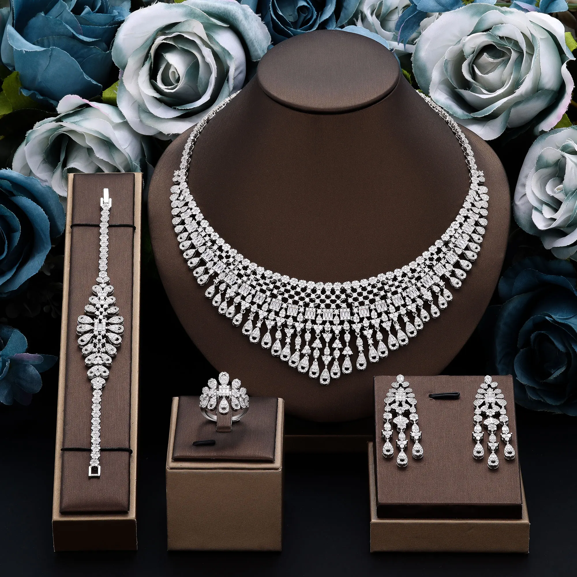 2024-luxury-jewelry-cubic-zirconia-4-piece-set-for-women's-bride-set-jewelry-set-dubai-saudi-arabia