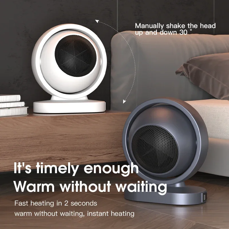 Xiaomi Youpin Portable Heating Fans Electric Fan Heater Desktop Warm Fan Stove Warm Air Blower Home Office Mini Radiator Heater 2