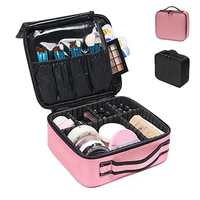New Makeup Bag for Women Travel Waterproof Oxford Cloth Necessary Beauty Brush Embroidery Tool Storage Cosmetic Case 1