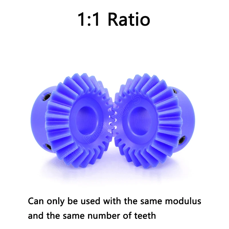 1pc Nylon Bevel Gear 1.5M 16 20 25 30 Teeth Inner Hole 6-20mm 1.5 Modulus Gear 1:1 90 Degrees Meshing Angle Plastic Gears