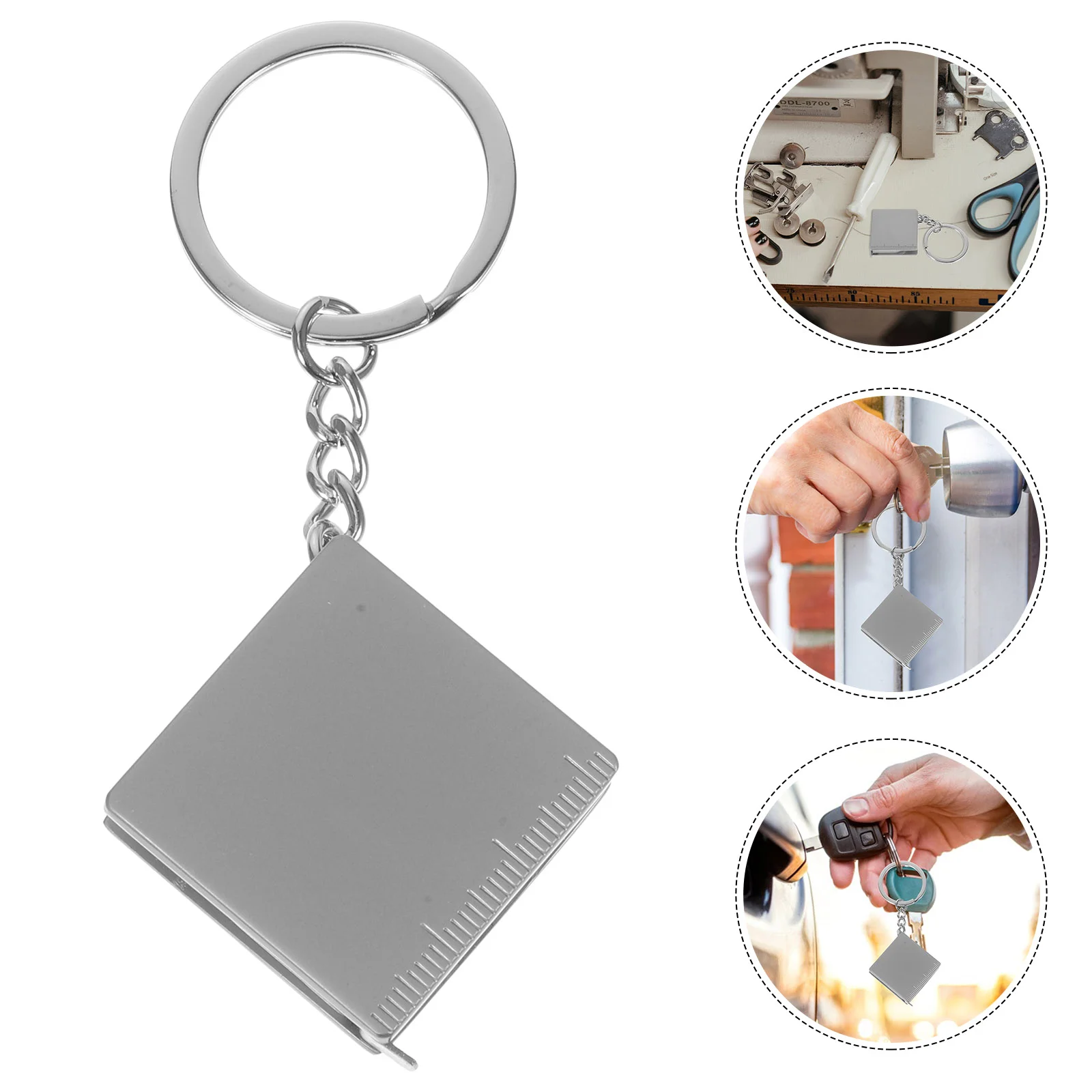 

Measuring Tape Measure Flexometer Small Mini Retractable Key Fob Tool Wallet Clothing