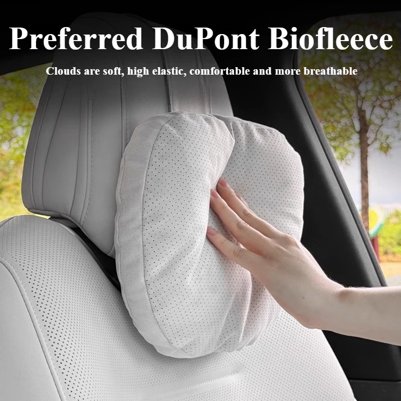 Ergonomic Car Seat Cushion Set with Headrest Neck Pillow and Lumbar Support - Premium Memory Foam Car Interior Accessories