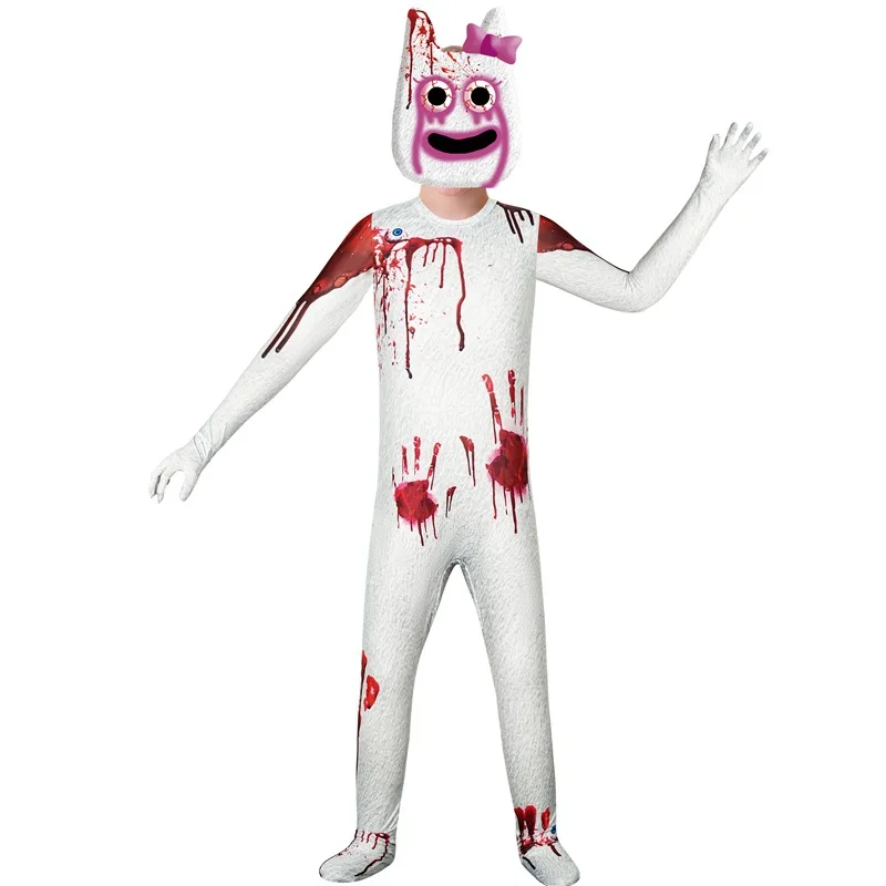 Vendita Calda Banban Cosplay Garden Blood White Monster Tuta Costume Halloween Per Bambino