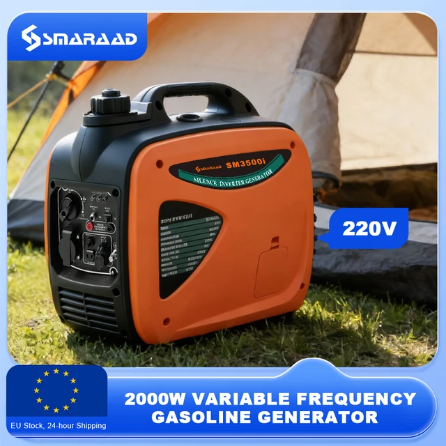 Générateur portable à inverseur à gaz SM 3500i, super silencieux pour le camping, les sorties en plein air, les situations d'urgence à domicile 1