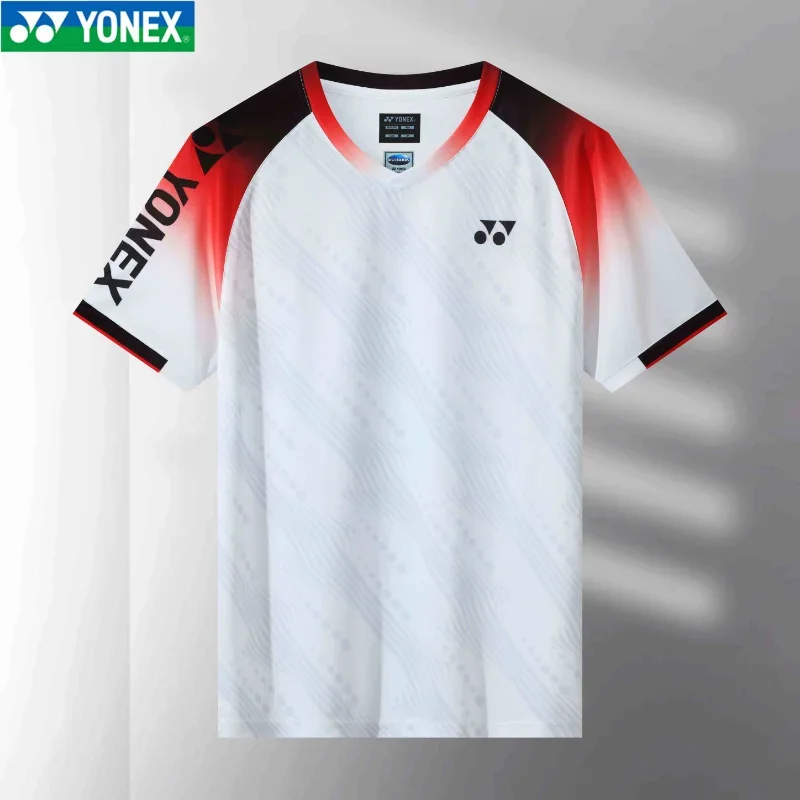 YONEX Badminton Tennis Wear Sports T-shirts Short-sleeved Comfortable Breathable Sweat-absorbent Quick-drying Tops Short Sleeve T Shirt Badminton Uniforms