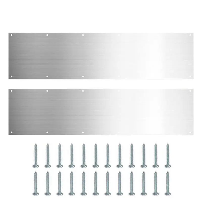 Kickplates For Exterior Doors Stainless Steel Kick Plate Push Plates Interior Or Exterior Door Protection Plate Home Accessories