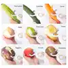 Electric Peeler Handheld USB Rechargeable Fruit Vegetables Peeler with 3 Cutter Heads Home Kitchen Tool 6