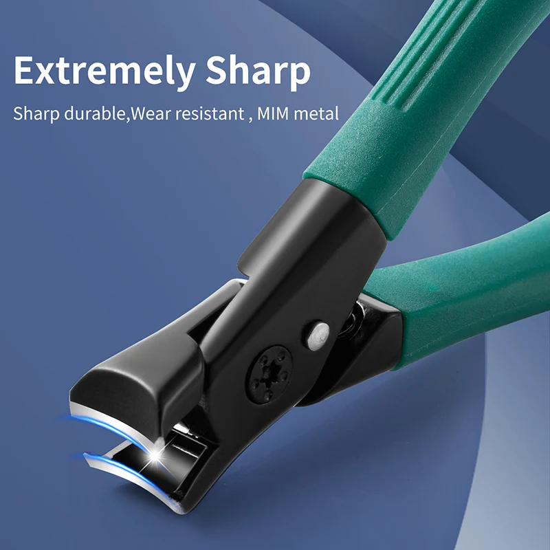 Large Opening Nail Clippers Gray Nail Trimmer Thick Nails for the Elderly Individual Household Nail Clippers Durable Manicure 2