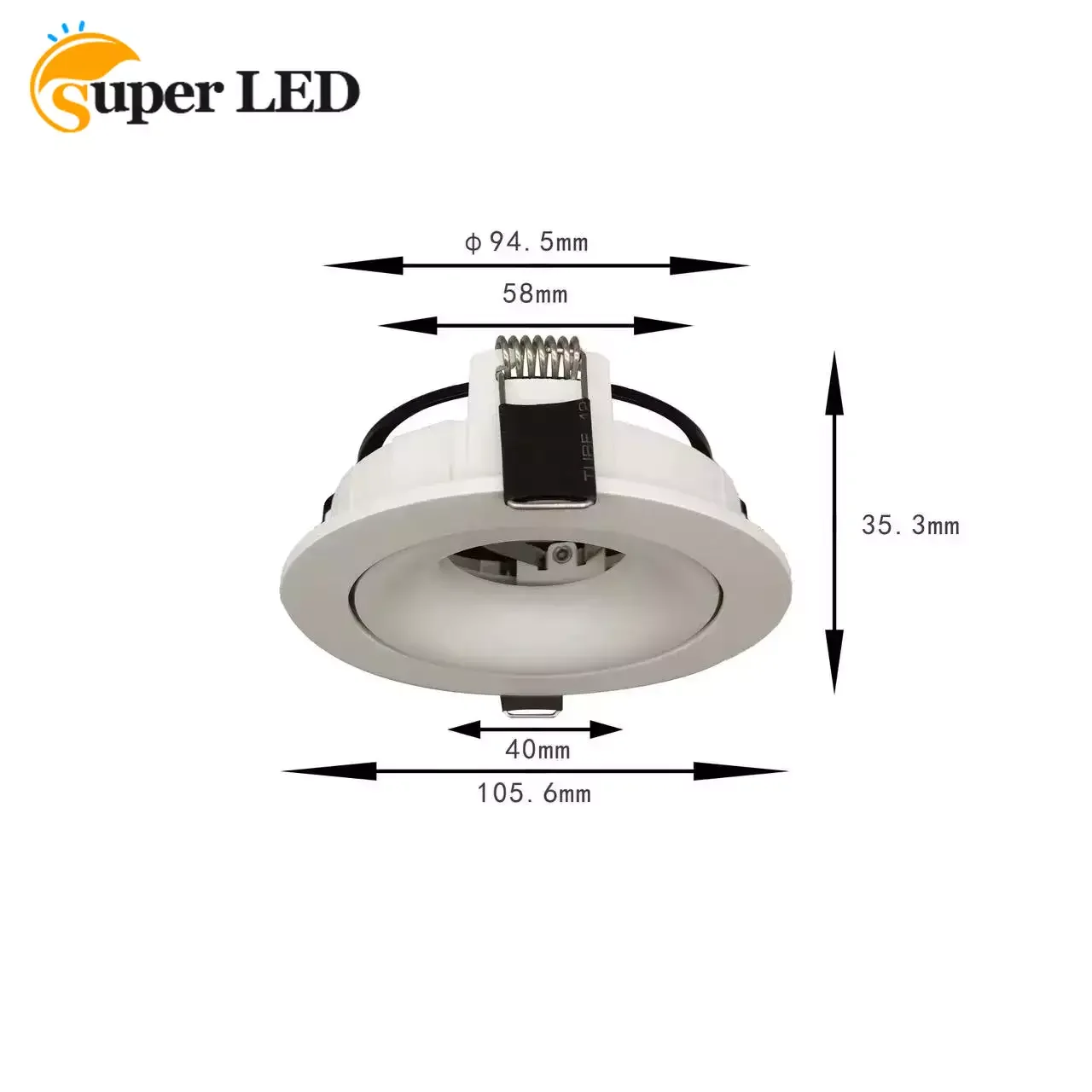 

LED EYEBALL LIGHT CASING GU10 SPOTLIGHT RECESSED DOWNLIGHT FRAME BULB MR16 HOME DECOR Lamp