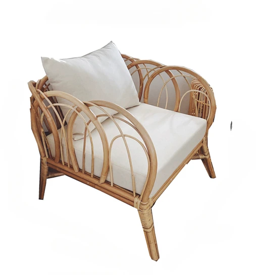 

Balcony Leisure Style Double Sofa Living Room Retro Domestic Couch B & B Simple Modern