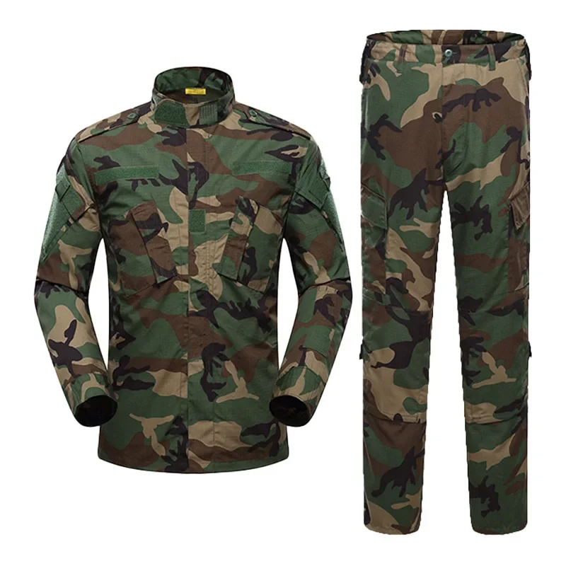 Taktyczny mundur bojowy BDU Ghiliie Suit Woodland kamuflaż pole bitwy odzież treningowa mężczyzn airsoftowy odzież myśliwska snajperski