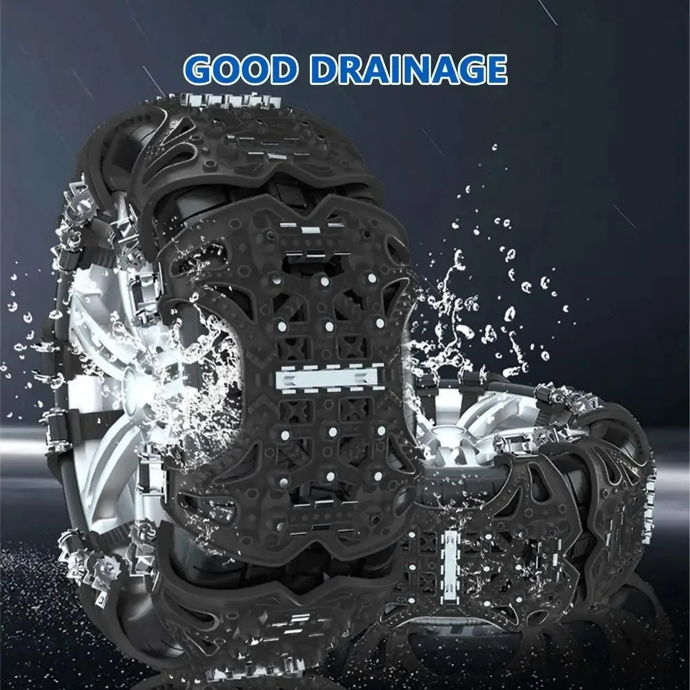 Wear-Resistant Universal Car Safety Chains Winter Tire Security Chains Portable Automobile Tire Crawler Non-slip for For SUV