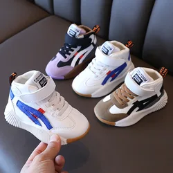 Children's Sneakers Girls' Spring Autumn Middle Upper Small White Shoes Boys' Basketball Shoes Baby Shoes