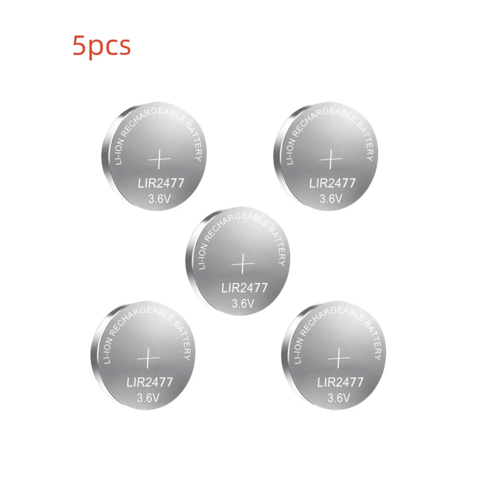 時計計算機タブレット用充電式バッテリー、リチウム電池、3.6v、200mah、2477、1〜5個 - AliExpress