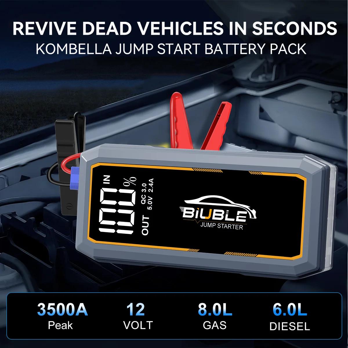 3500A Portable Jump Starter 2