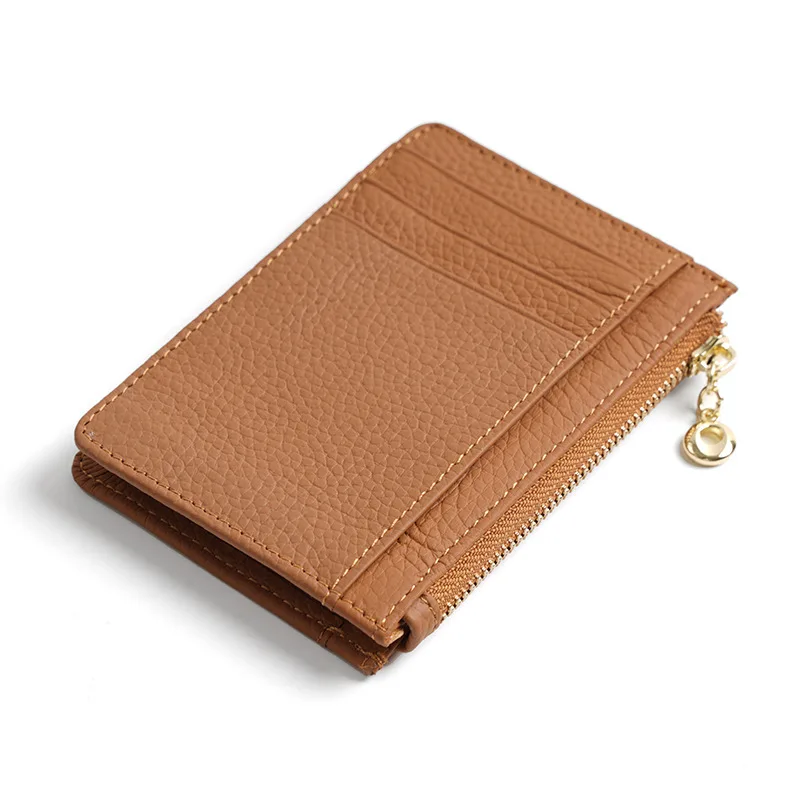 Leather Card Holder | Zipper Card Wallet | Card Coins Wallet