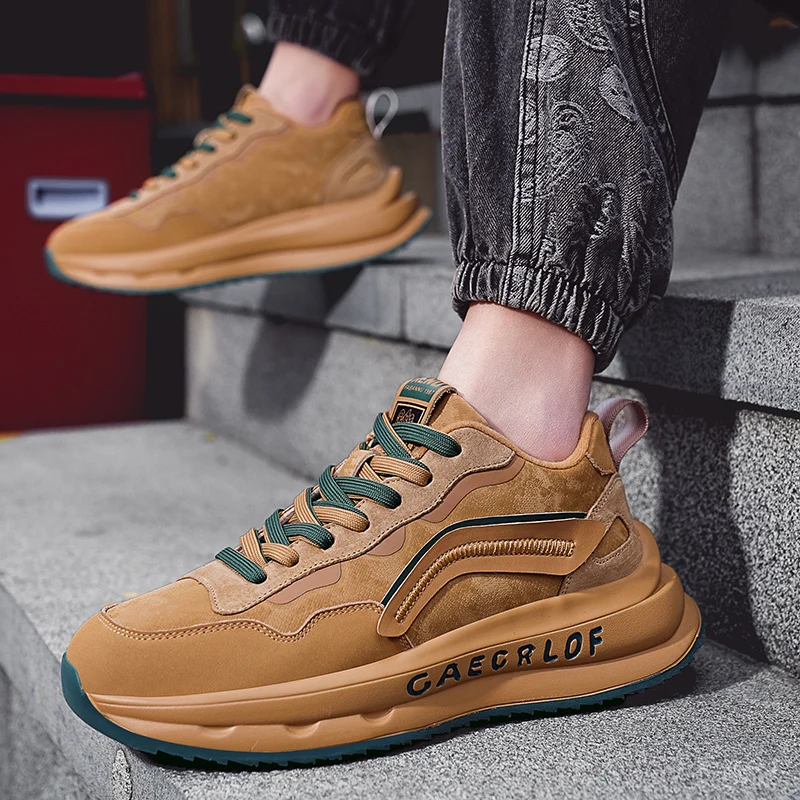 

Fabric Height Increased Shoes For Men Chunky Sneaker Men Designer Running Shoes Fashion Casual Corduroy Warm Men's Winter Shoes