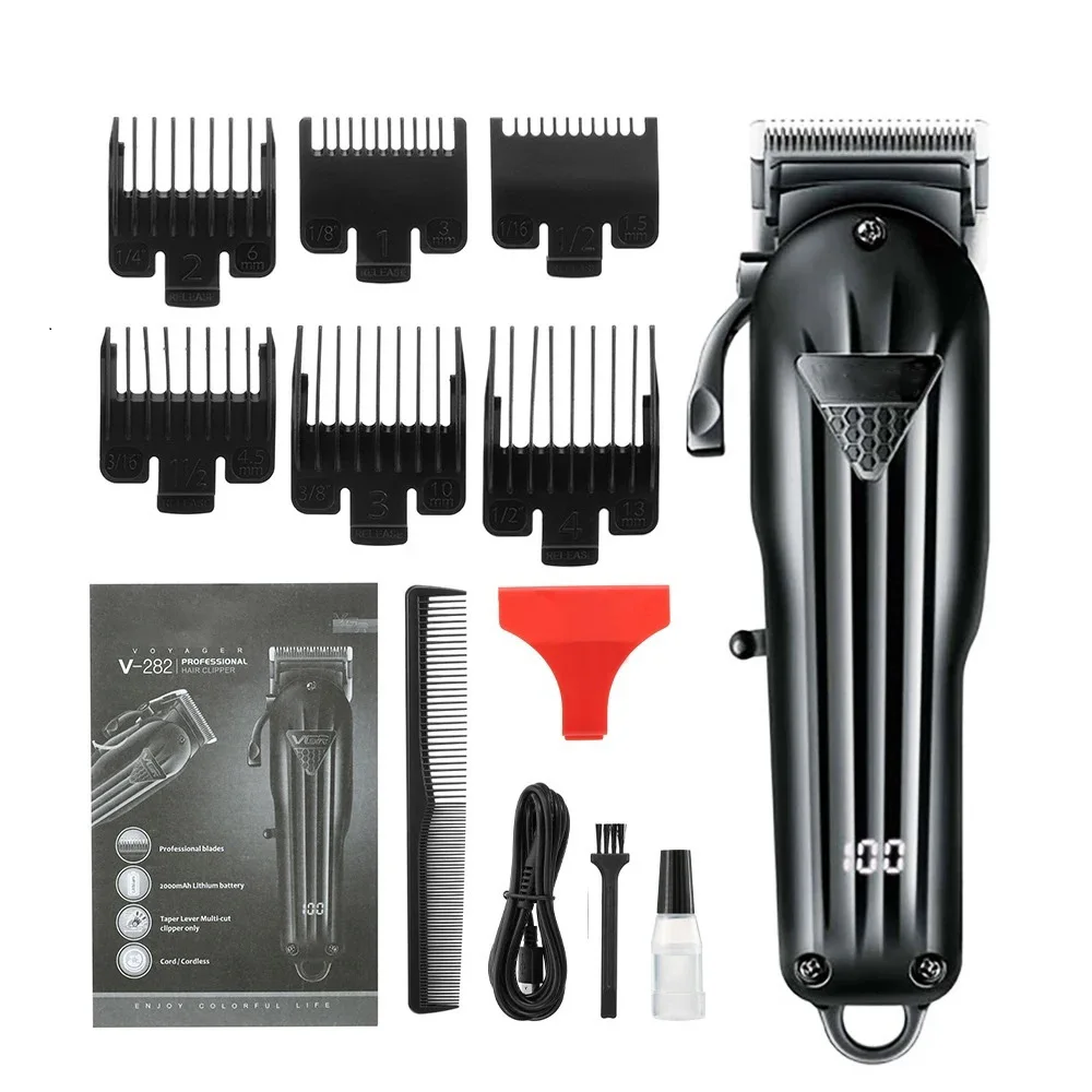 Rechargeable VGR Professional Hair Clipper Hair Trimmer For Men Shaver Cutting Machine Barber Accessories Cut Machin Beard