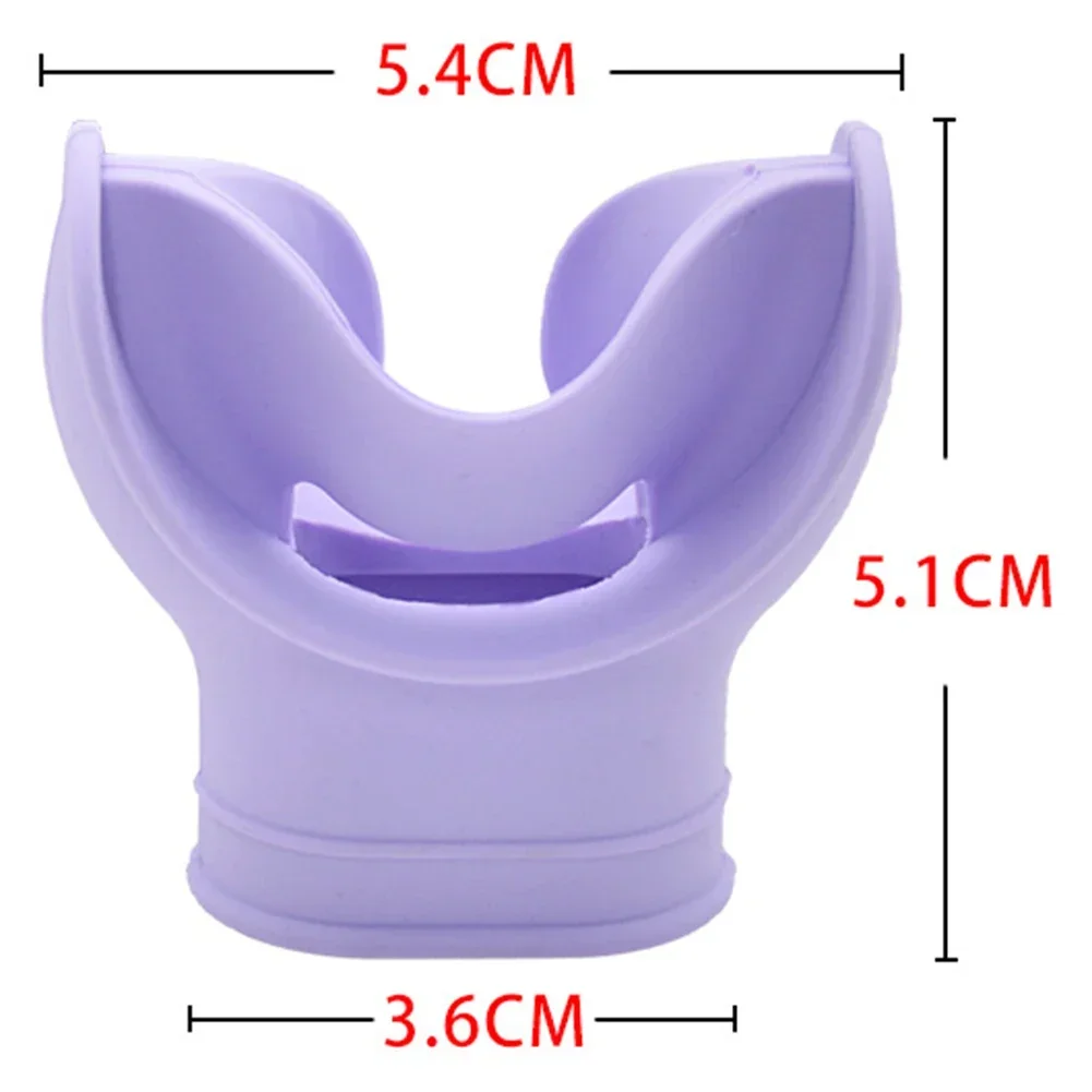 Diving Snorkel Octopus Regulator Bracket Silicone Scuba Diving Snorkel Regulator Silicone Mouthpiece Bracket Holder Swimming Equipment