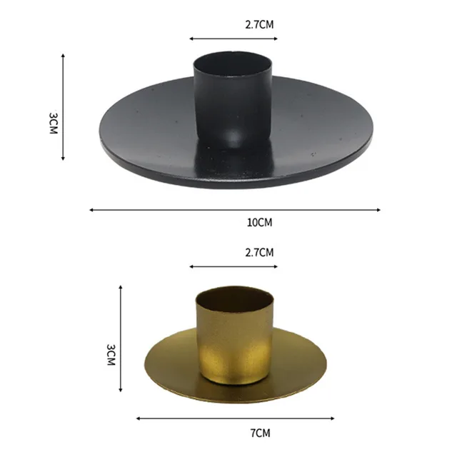 Simple Golden Candle Holders Metal Desktop Candlestick For Wedding Party Festival Candelabra Art Gifts Home Decor Candle Holders 4