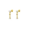 1 paire Vintage en acier inoxydable chaîne gland boucles d'oreilles pour femme rétro Punk unisexe Rock boucles d'oreilles Cartilage Piercing bijoux