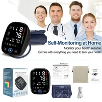 Digital Blood Pressure Monitor Upper Arm Automatic BP Cuff Machine Tonometer LED Sphygmomanometer for Home Use Health Care 6