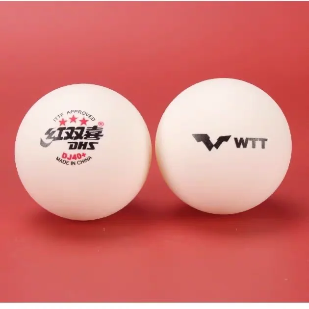 Table Tennis Balls 6 PCS/BOX DHS DJ40+ WTT Approved 3 Star ABS Ping Pong Balls for Professional Games