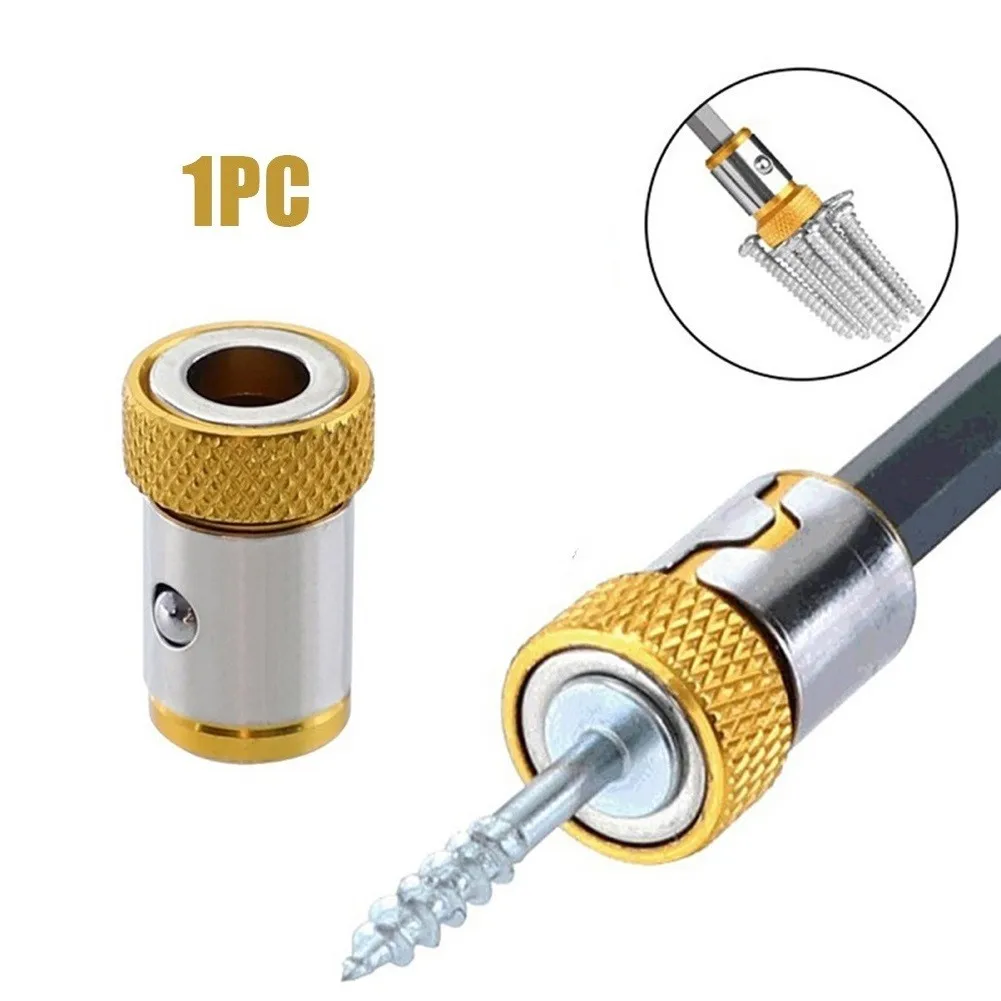 

1Pc Magnetic Ring Alloy Steel 1/4inch Metal Screwdriver Bit Magnetic Ring For 6.35mm 1/4inch Hex Magnet Driver Tools Accessories