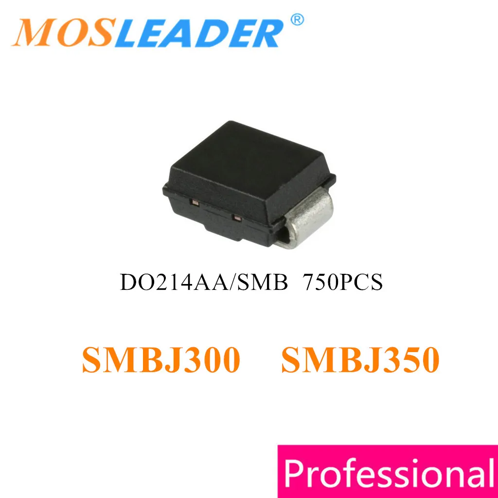 

Mosleader TVS 750PCS SMBJ300 SMBJ350 SMBJ300A SMBJ350A SMBJ300CA SMBJ350CA DO214AA 300V 350V 500W Made in China High quality