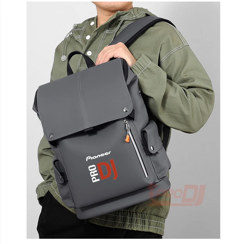 Mochila Pioneer Pro Dj para hombre, morral de viaje informal de cuero, de gran capacidad, impermeable, con múltiples bolsillos, para ordenador portátil de alta calidad