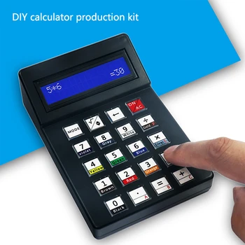Mini calcolatrice Kit elettronico fai-da-te LCD1062 Schermo di visualizzazione 51 Microcontrollore Scuola di saldatura Formazione Produzione Kit di saldatura