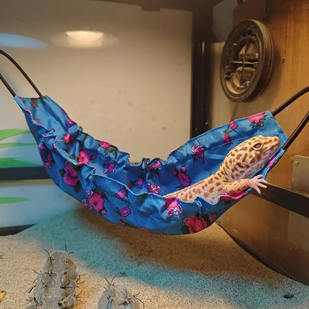 Reptology Lizard Hammock With Suction Cups Bearded Dragon Tank Accessories For Snakes Geckos Hamster
