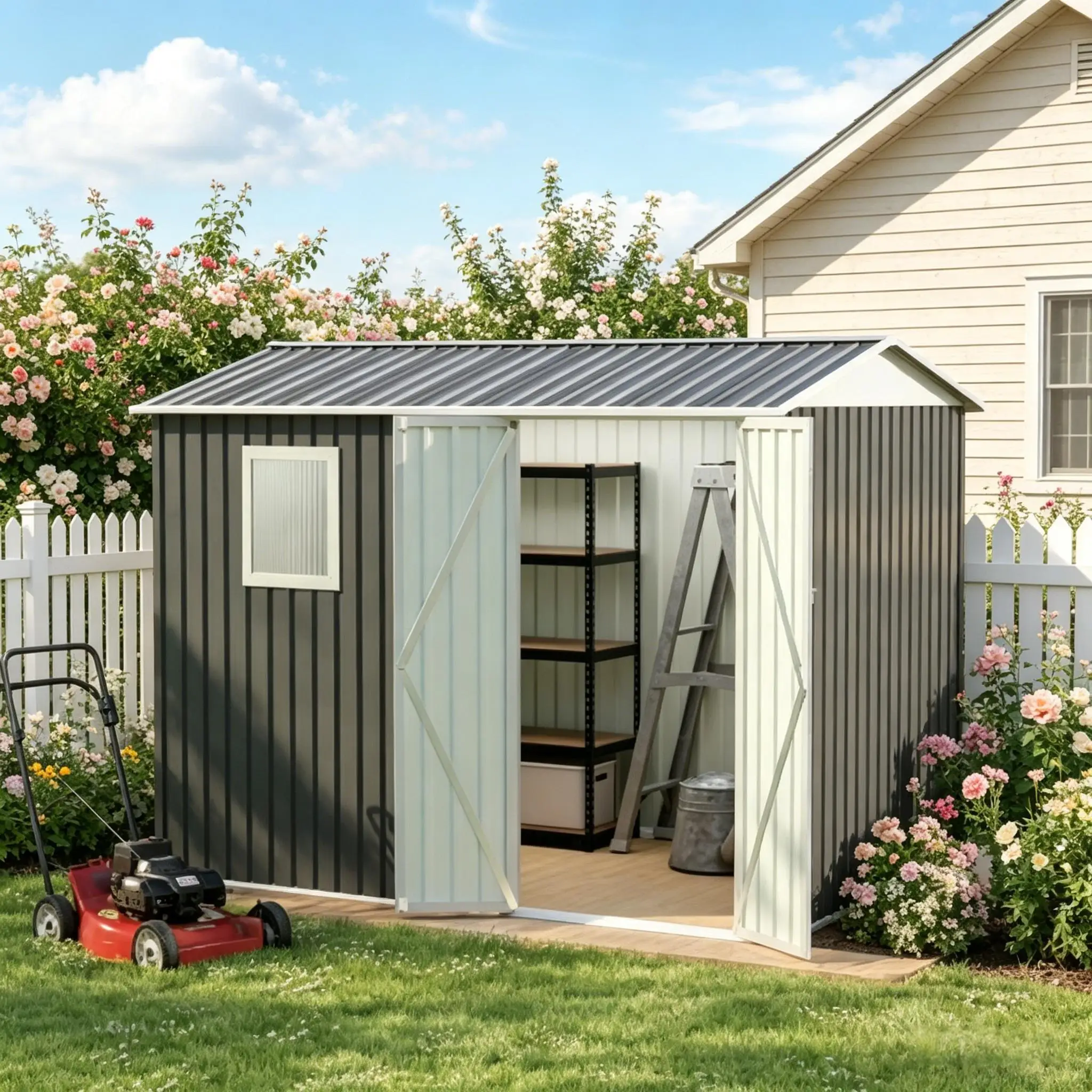 Metal Garden Storage Shed 2