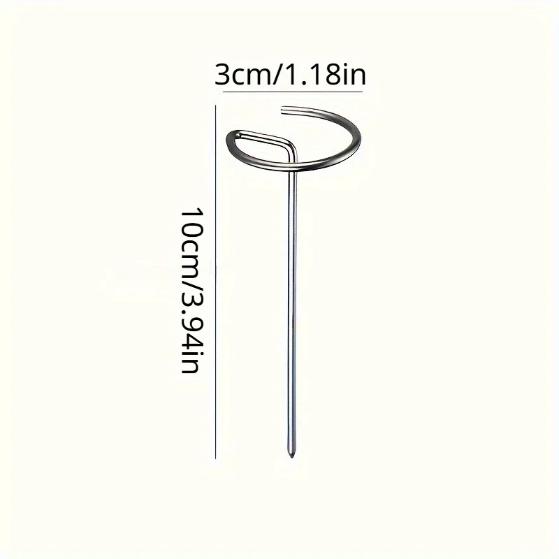 10pcs,  Air Fryer Vertical Skewers, Thickened Roast Meat Sticks, Air Fryer Oven Skewers, Barbecue Needle Skewers, BBQ Tools