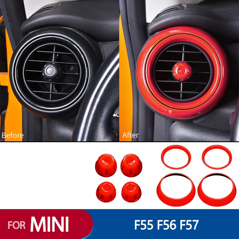 Red Interior Dashboard Ring Cover Trim Accessory For BMW MINI Cooper F55  F56 F57