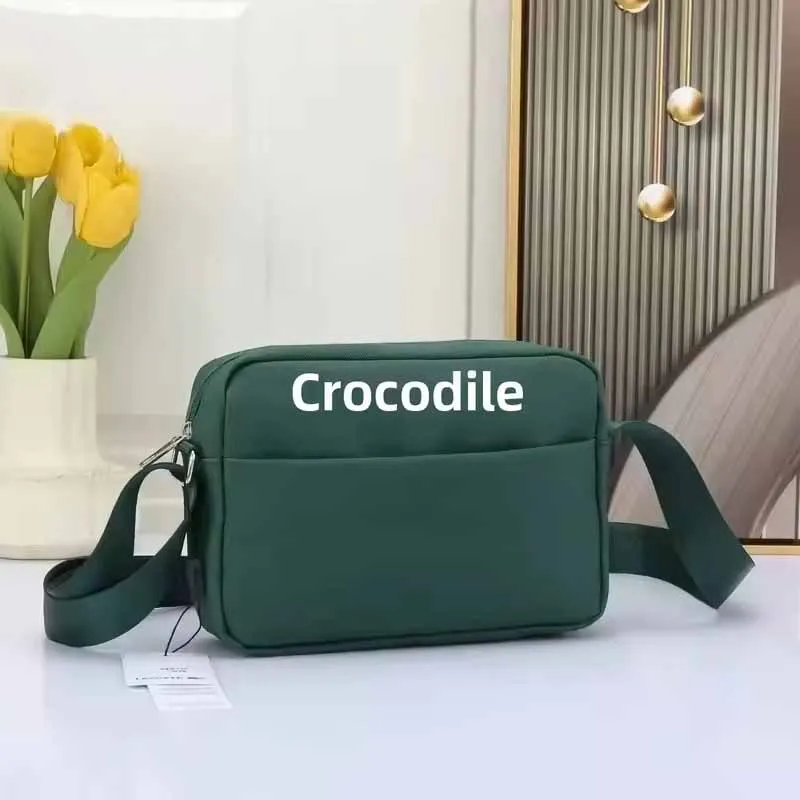 Casual Style Crocodile Pattern Fashionable Design 4 Colors Minimalist Men's Handbag Personal Shoulder Bag