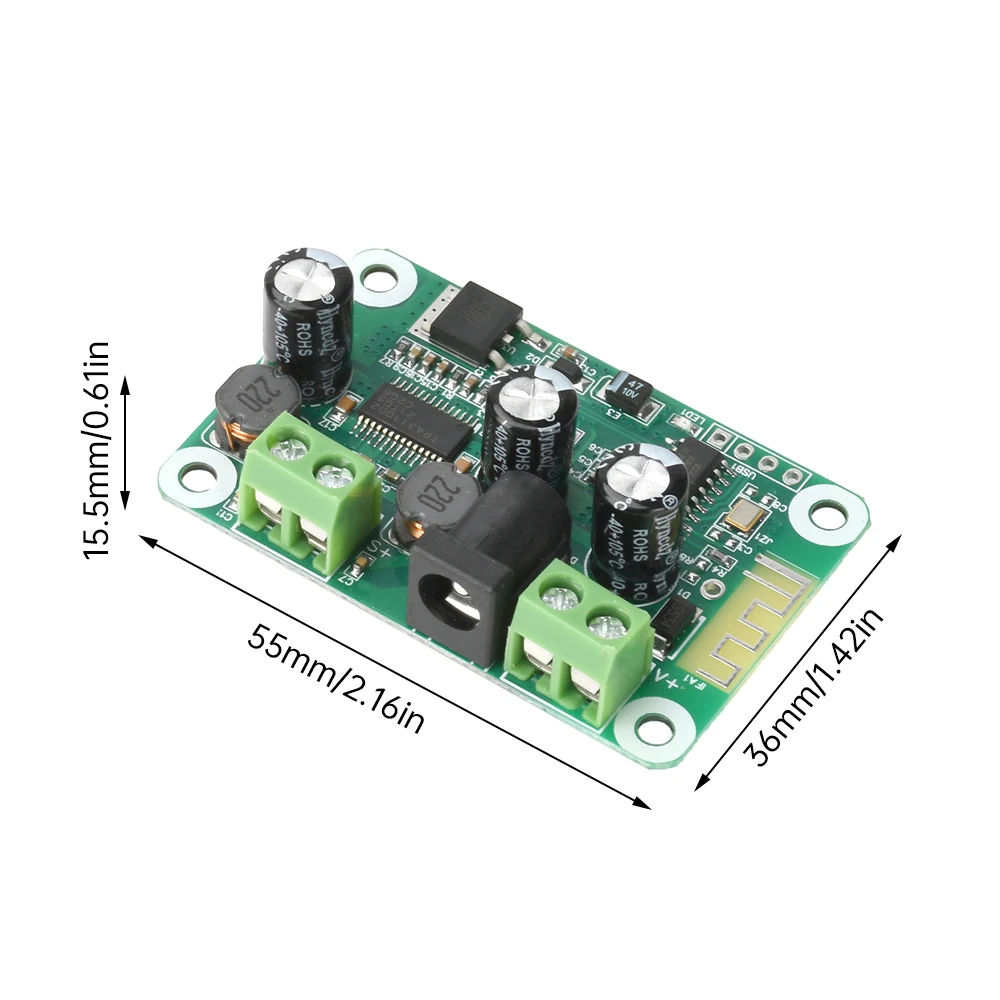 DC 9-25V TPA3110-PBTL Bluetooth 호환 증폭기 보드 단일 채널 30W 듀얼 보드는 TWS 듀얼 스테레오 사운드를 지원합니다.
