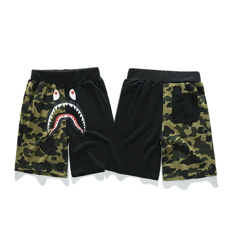 Bape Shark Camouflage Color Shorts 1