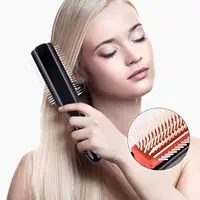 9-Rows Cushion Nylon Bristle Hair Brush Classic Detangling Wet Dry Curly Hair Defining Separating Shaping Styling Tool 4