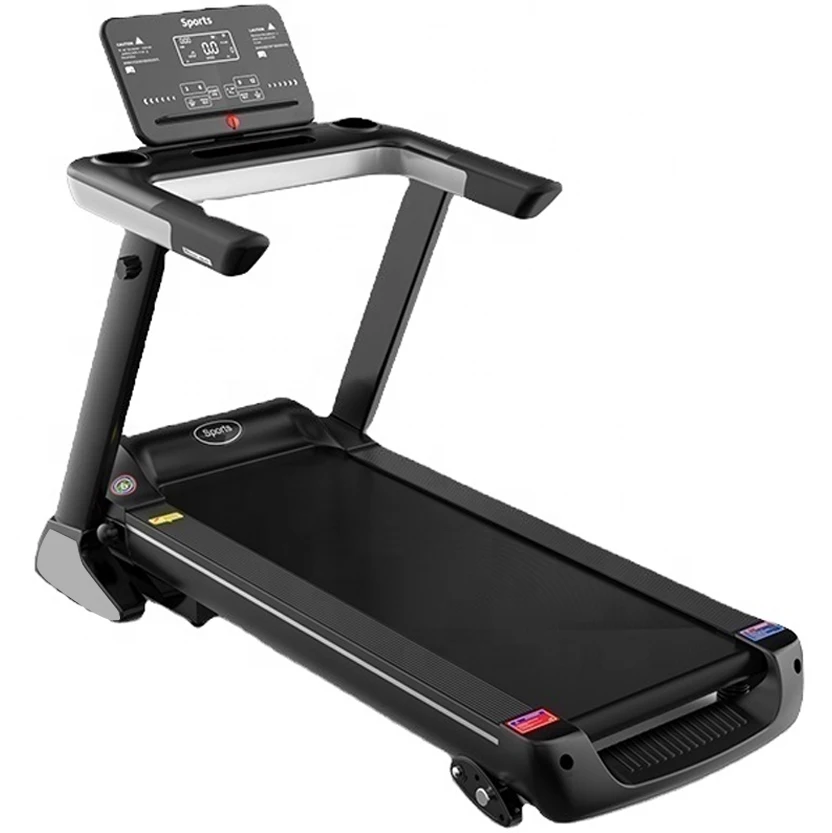 High motor home shock absorbing electric treadmill with heart rate function adjustable slope running machine can customized