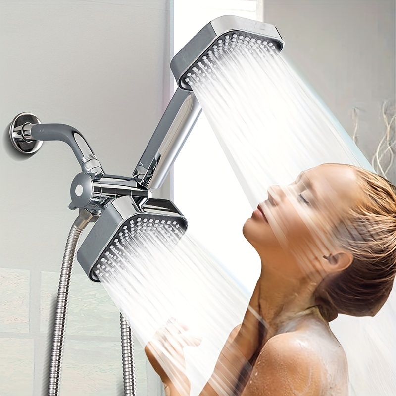 High - Flow ABS Shower Head Kit - 2 - in - 1 Handheld Set with Long Hose, 3 - Way Water Distributor, Complete Shower Accessories