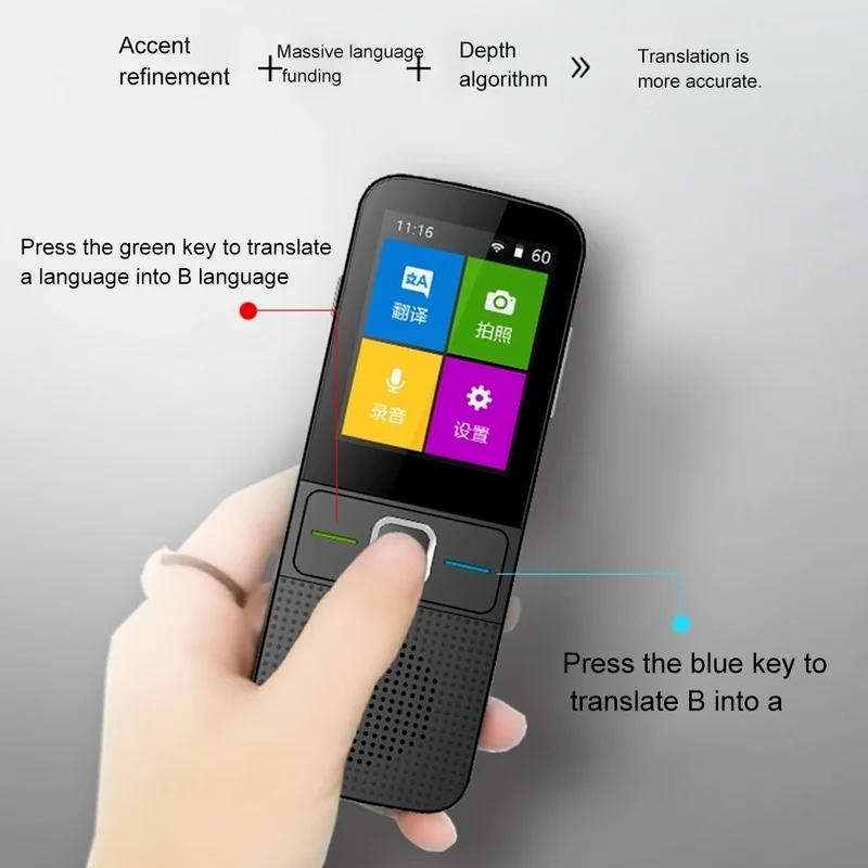 Smart Voice Translator 137 Multi Languages in Real Time Online Instant Off Line Translation AI Learning Conversion T10