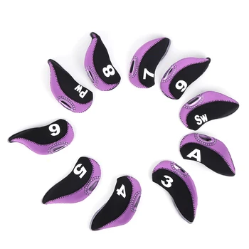 10PCS Neoprene Number Convenient Universal Soft Golf Putter Cover Iron Club Headcover Accessory During Outdoor Travel 4
