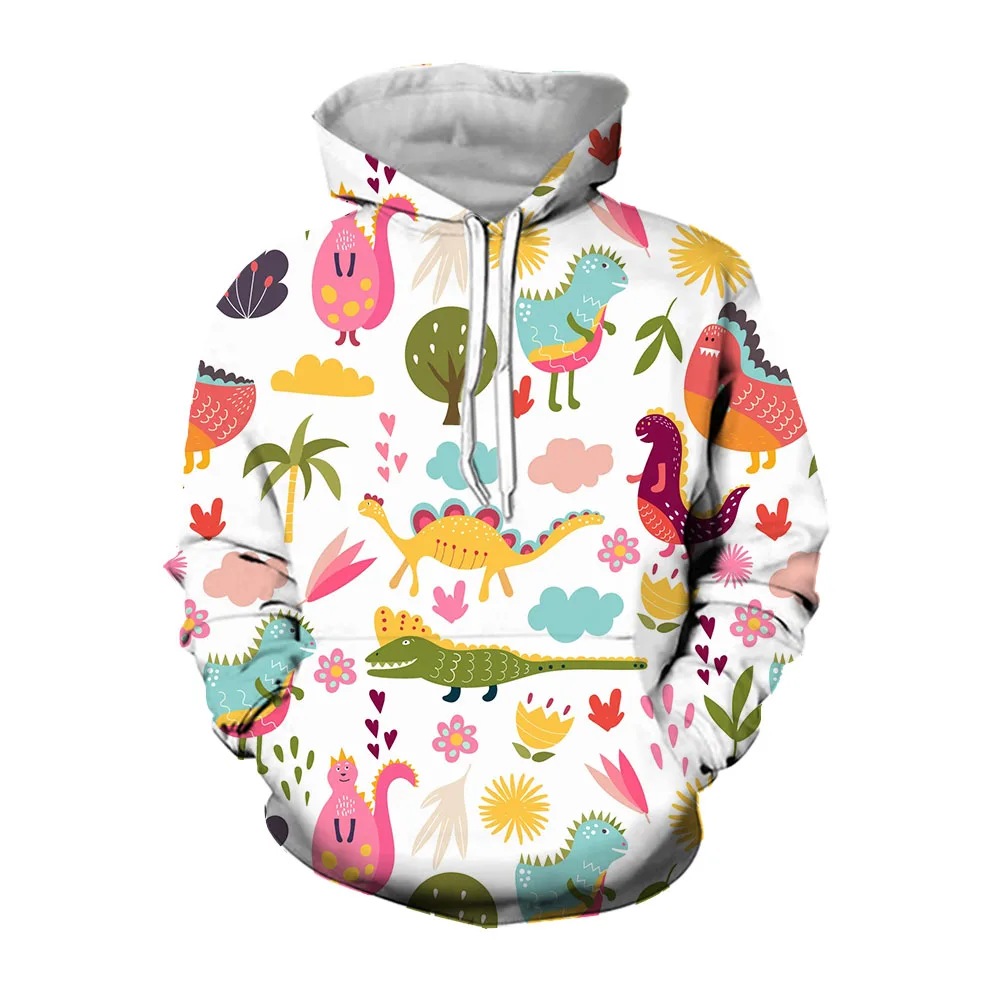 

Jumeast 3D Animal Dinosaur Printed Hoodies For Men Cartoon Sun Fall Aesthetic Kangaroo Pocket Hooded Sweatshirts Oversized Coats