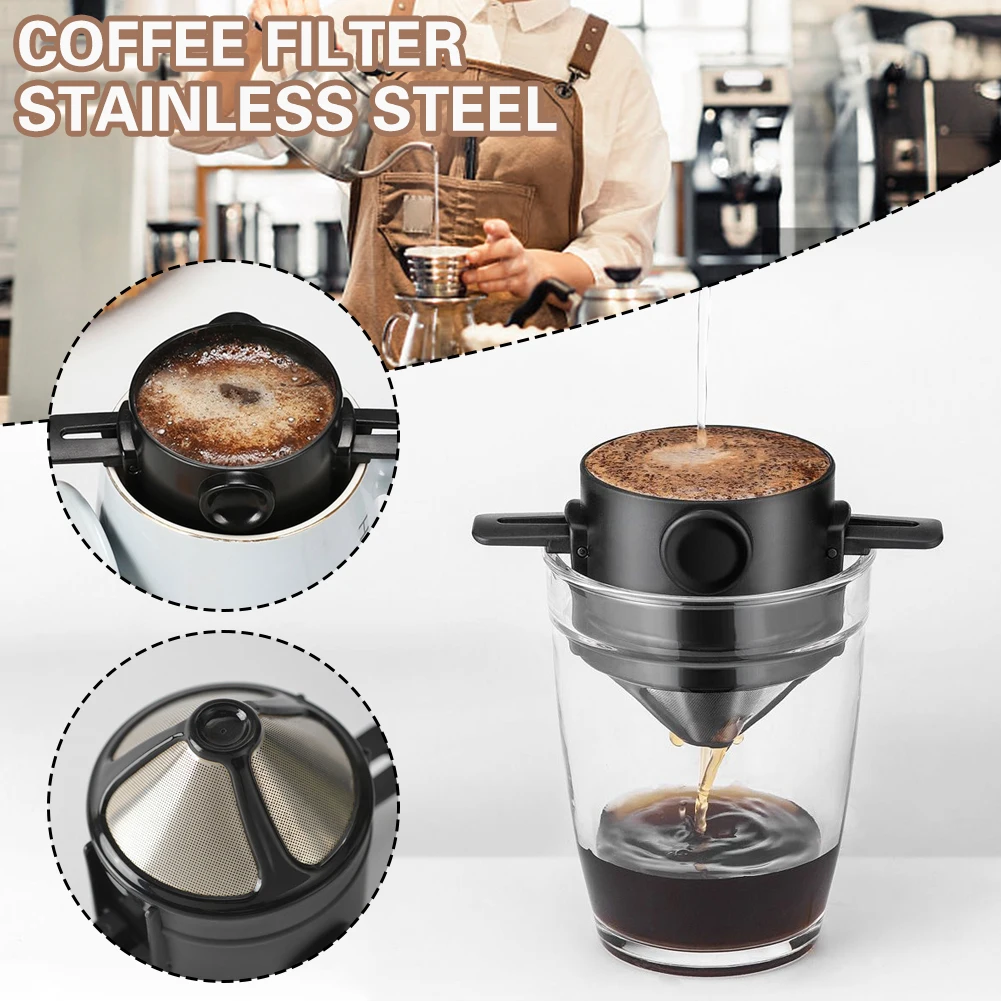 

Профессиональная Воронка для фильтра для кофе, многоразовый инструмент для фильтрации кофейного порошка для кофе Brewings