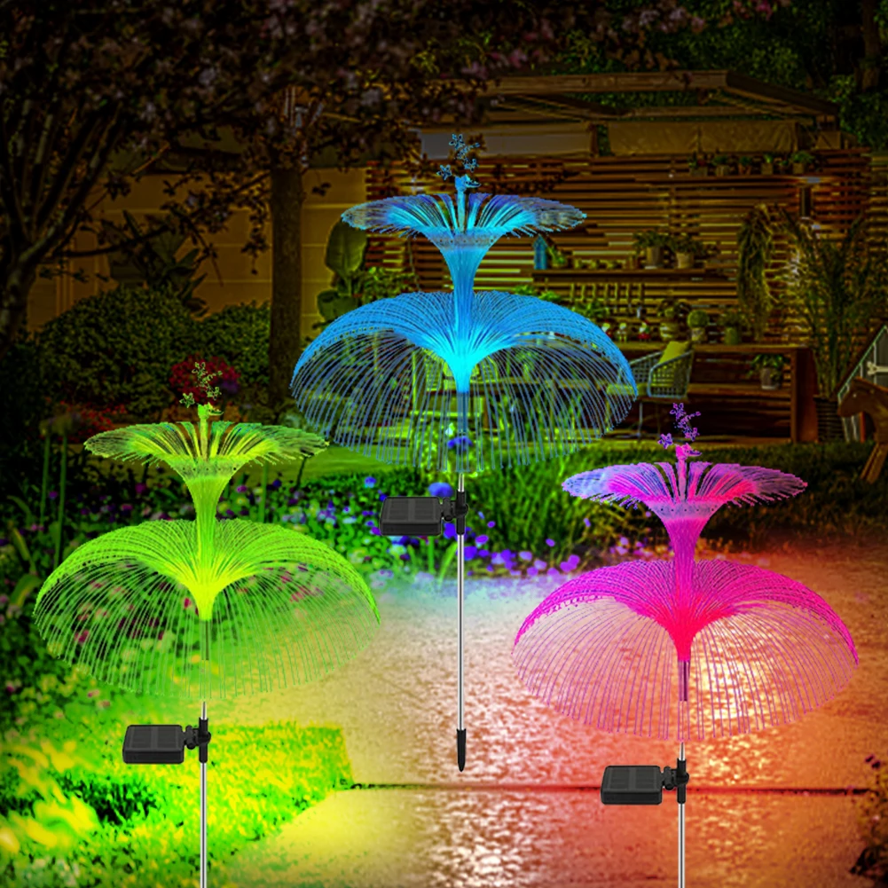 

Solar LED Light Outdoor Waterproof Garden Sunlight Powered Landscape Light Jellyfish Lamp Garden Lights Decor Solar Lawn Lamp